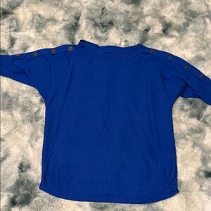 Cable & Gauge Royal Blue Knit Top